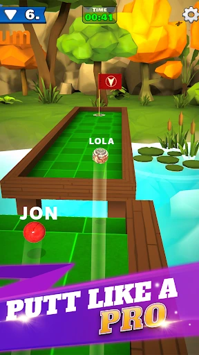 Gameplay screenshot 1 from Mini Golf Club－PvP Multiplayer - Sports game