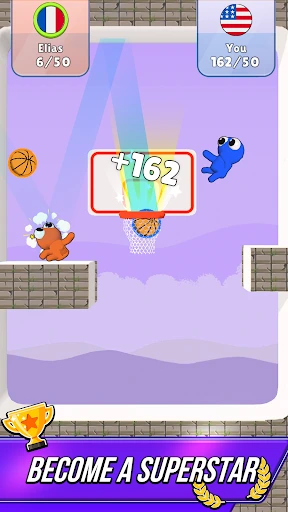 Gameplay screenshot 1 from Basket Battle - Sports game